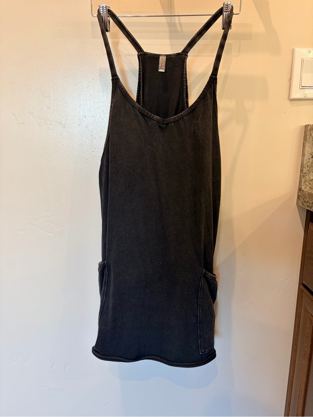 Free People Black Scoop Tank Dress